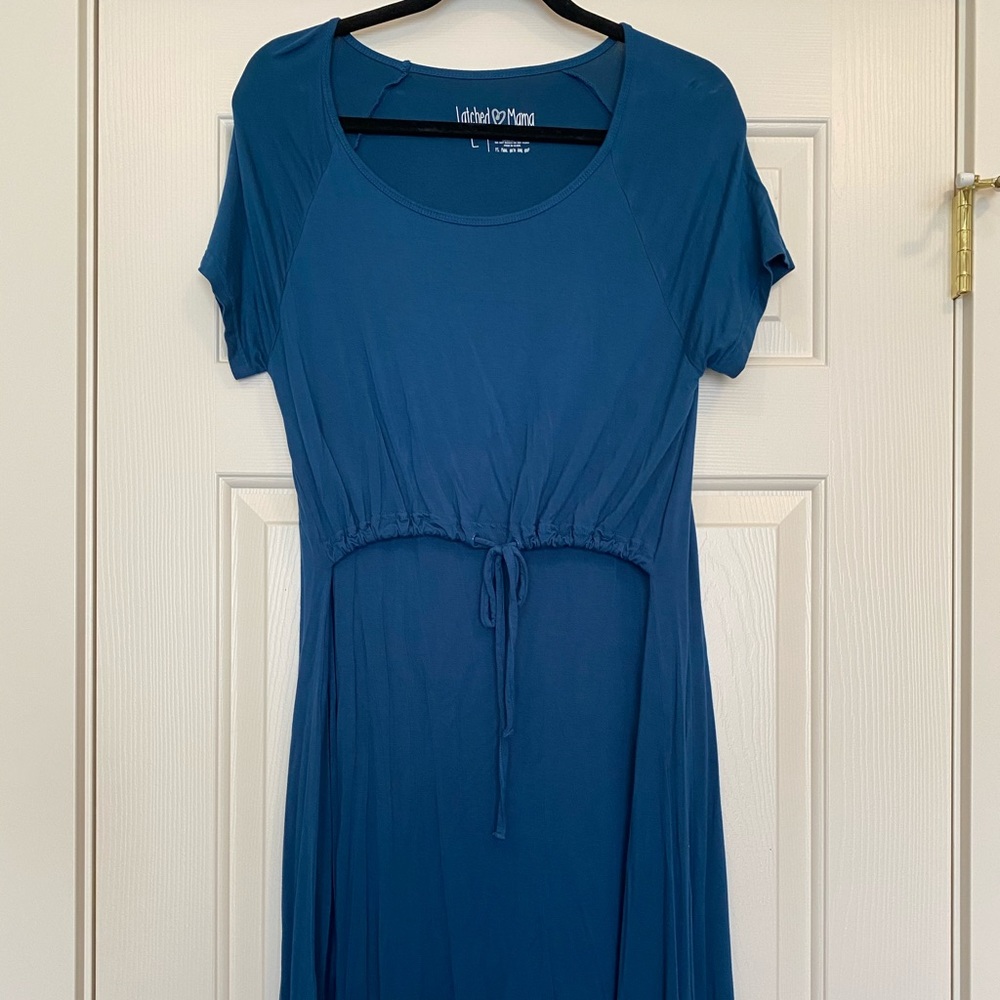 Latched Mama Drawstring T-Shirt Nursing Dress